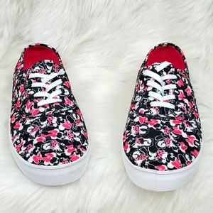 Disney Minnie Mouse sneakers shoes lace up women size 9
